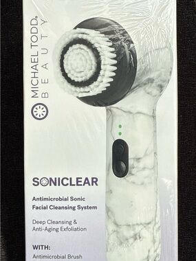 Michael Todd Soniclear Antimicrobial Sonic Facial Cleansing Brush - NEW / sealed